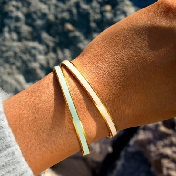 Gorgeous gold & blue bracelet - Picture 4 of 5